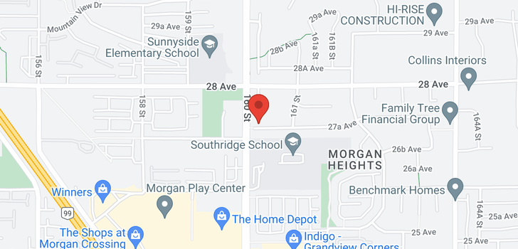 map of 16011 27A AVENUE